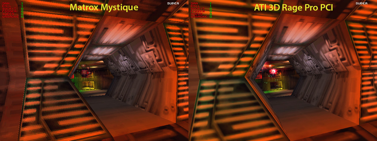 Bilinear filtering comparsion
