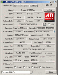 Sapphire GPUZ